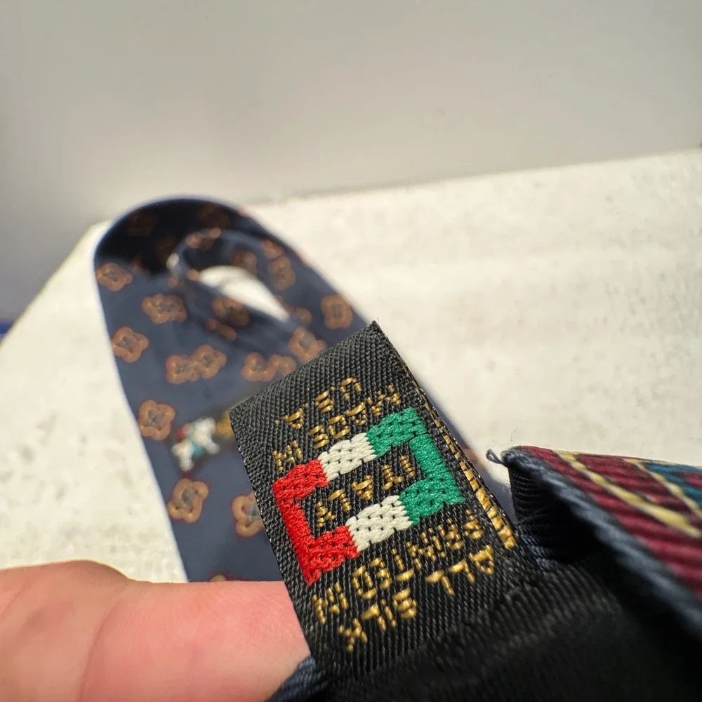 Hart Schaffner Marx Repp Tie Blue Geometric Silk Heritage Professional Old Money